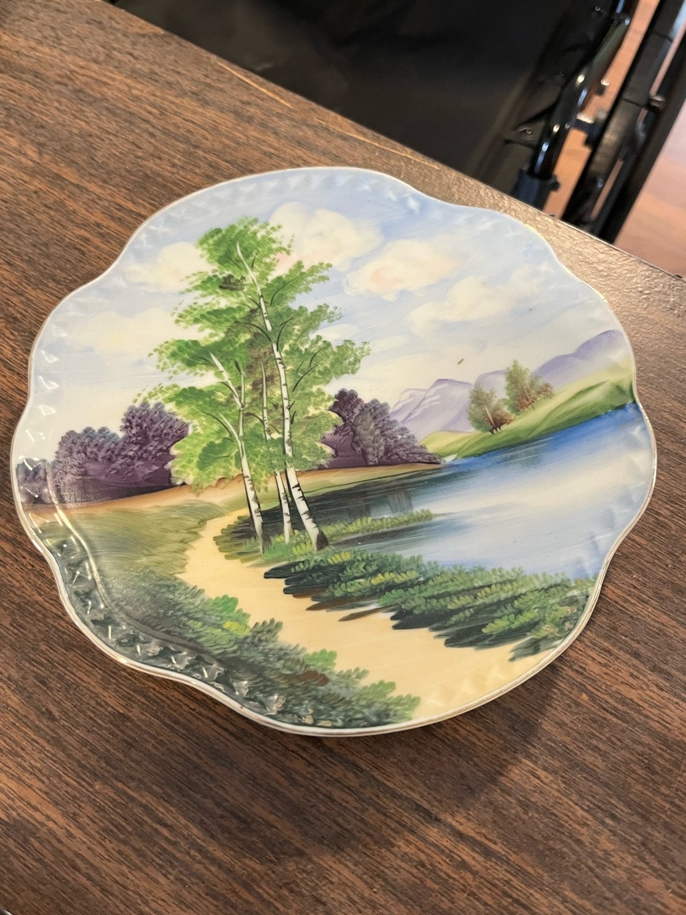 Norcrest fine China Hand-Painted Scenic Decorative Plate